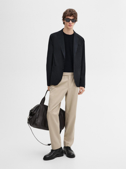 Massimo Dutti Брюки чинос из смесового хлопка, натуральный, кремовый