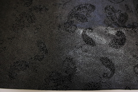 Сатин стрейч металлик серебро