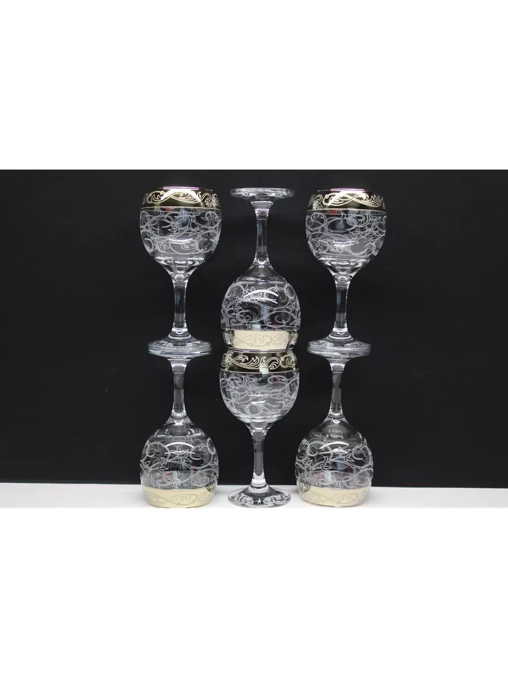 Фужеры для вина 6 штук Абстракция