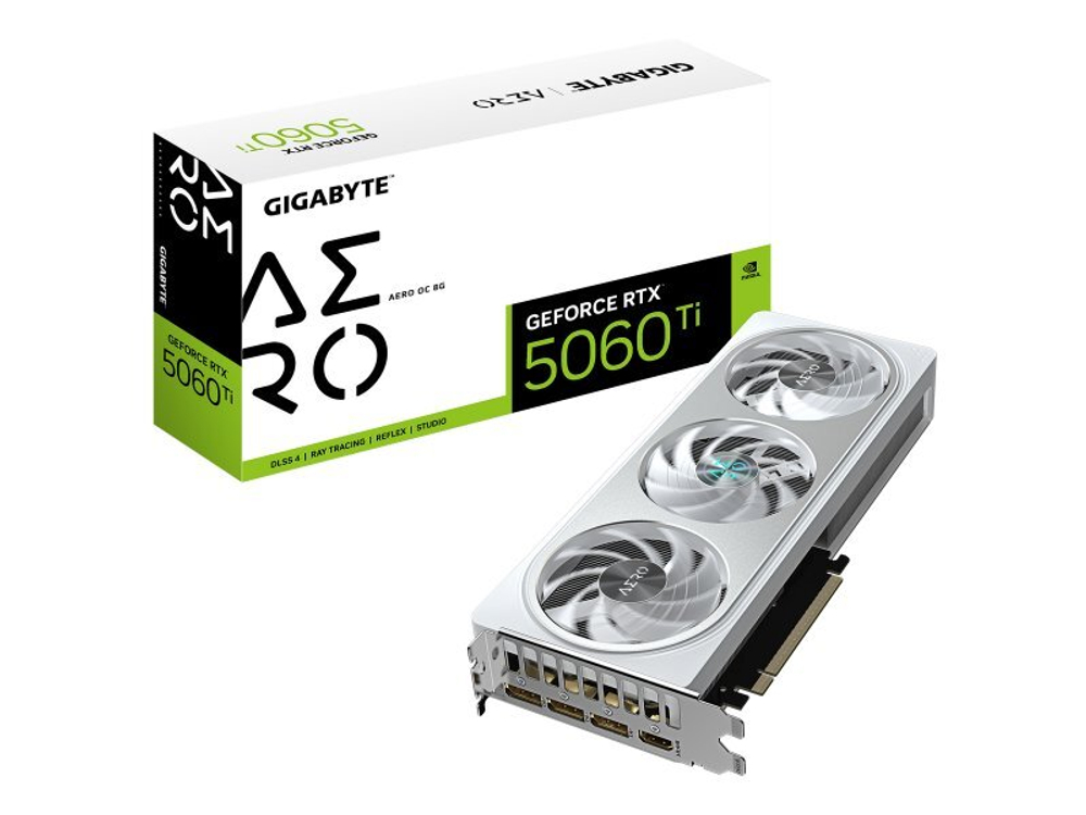 Видеокарта Gigabyte Nvidia GeForce RTX 5060 Ti AERO [GV-N506TAERO OC-8GD]