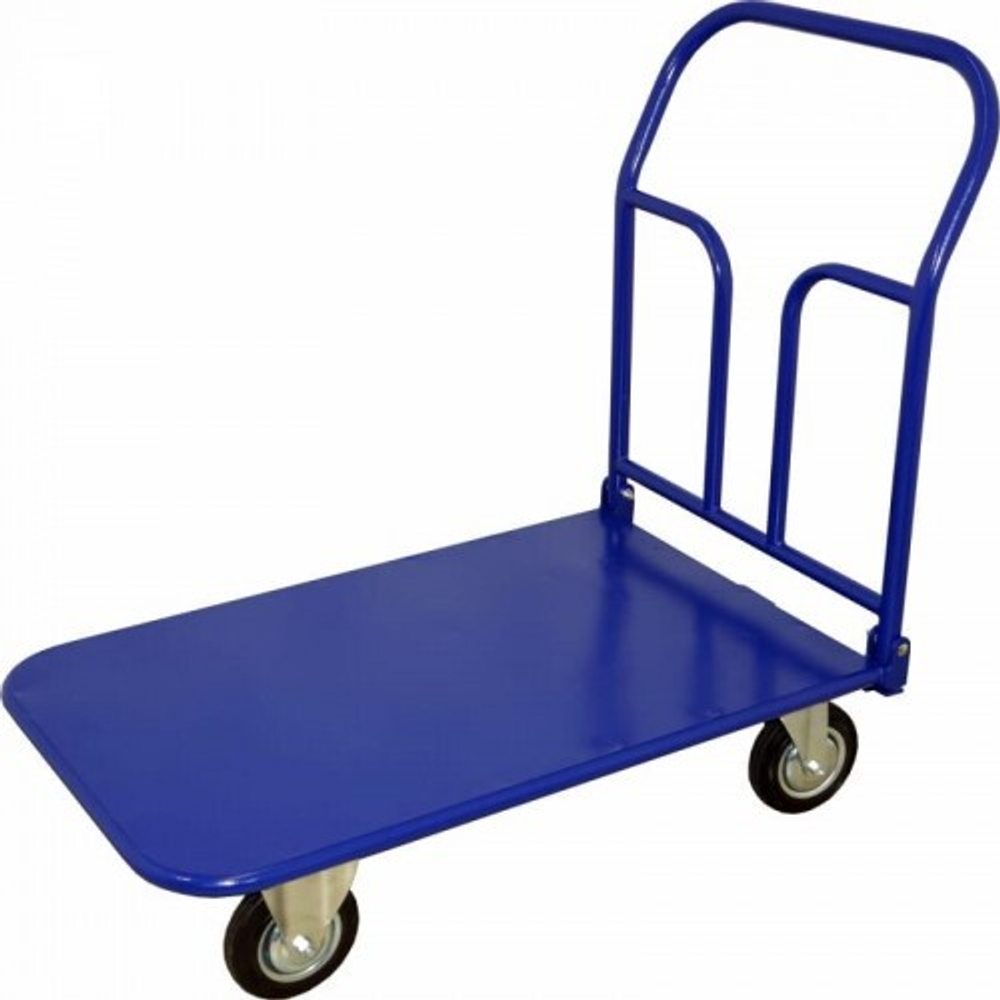 Тележка платформенная Rusklad ТПСР 2 М П складная ручка, педаль, 600 х 900 мм г/п до 550 кг