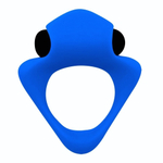 Синее эрекционное кольцо Wooomy Tribeс с вибрацией (Цвет: синий)