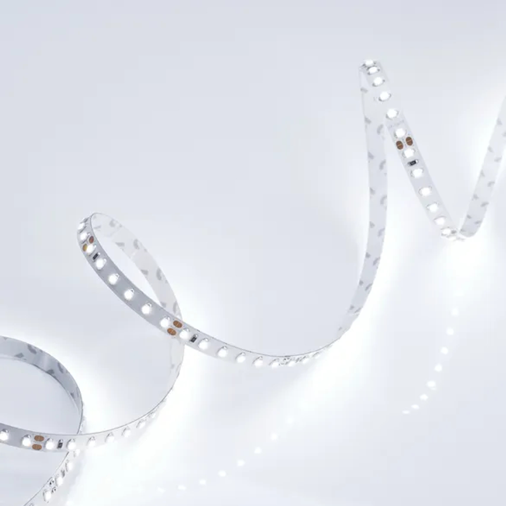 Светодиодная лента RT 2-5000 24V Cool 8K 2x (3528, 600 LED, LUX) (Arlight, 9.6 Вт/м, IP20) 013747