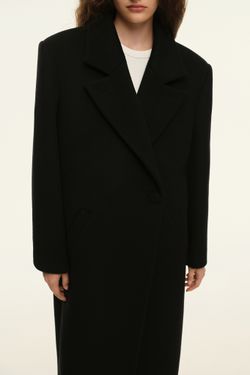 Пальто прямого кроя (((Choux Base))), черное