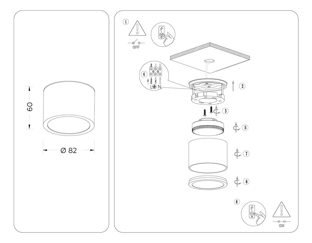 Ambrella Накладной точечный светильник GX53 IP Protect TN6550