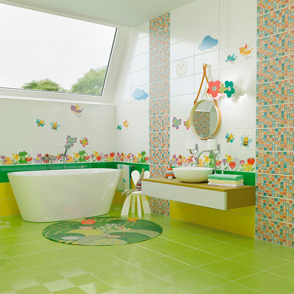 Плитка облицовочная Нефрит Kids оранжевая 400x200x8 мм (15 шт.=1,2 кв.м)