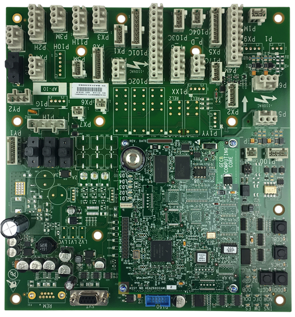 Комплект плат управления (AY3)  Базовая (материнская) GECB-AP + Процессорная GECB (Computing Core) OTIS.