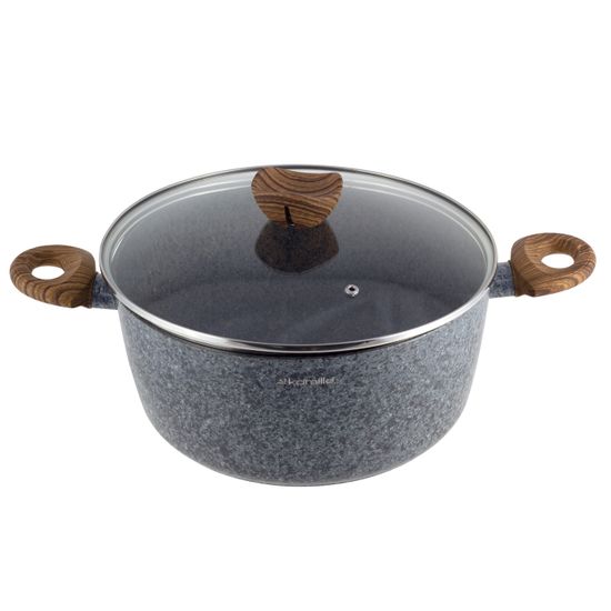 Набор посуды 12 предметов Kamille KM-4440 из алюминия с мраморным покрытием