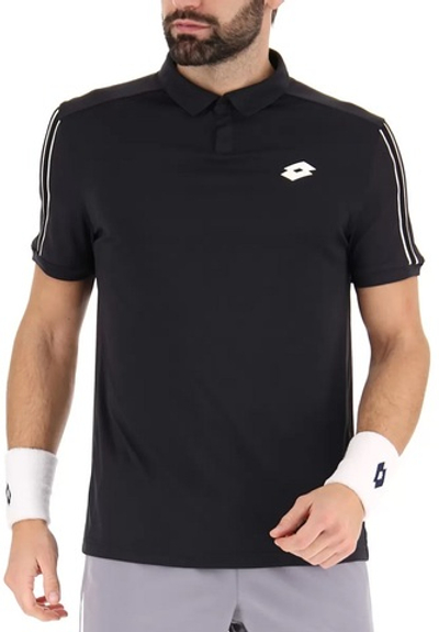 Мужское теннисное поло Lotto Squadra II Polo - all black