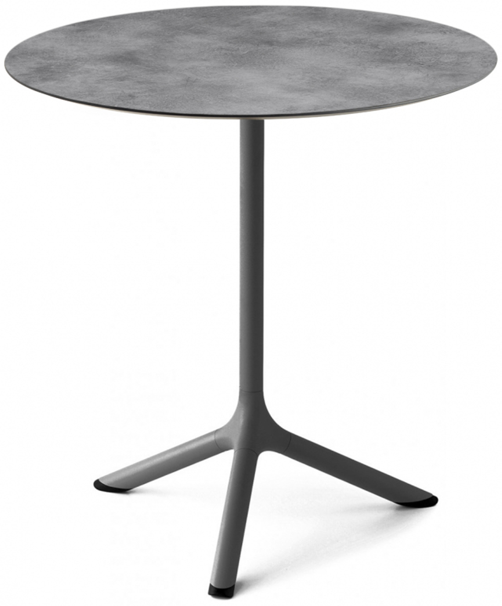 Стол ламинированный обеденный складной Scab Design Tripe Folding, антрацит, цементный