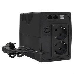 Exegate EX292764RUS ИБП ExeGate SpecialPro UNB-600.LED.AVR.2SH.RJ.USB &lt;600VA/360W, LED, AVR, 2*Schuko, RJ45/11, USB, Black&gt;
