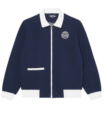 Куртка теннисная Lacoste Tennis Heritage Ultra Dry - navy blue/white