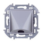 Вывод кабеля IP21 с зажимом для крепления - алюминий Inspiria Legrand