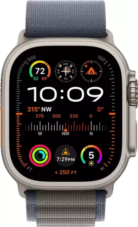 Умные часы Apple Watch Ultra 2 49 мм Titanium Case GPS + Cellular, Blue Alpine Loop L