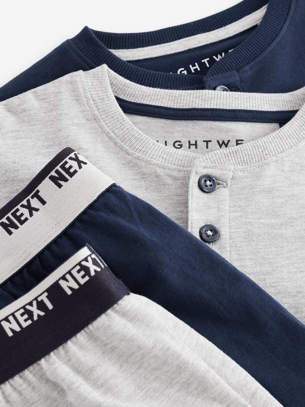 Пижама для мальчика Next B85-542, 2 шт., Серый, Темно-синий