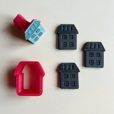 Штамп с вырубкой "Домик №3"