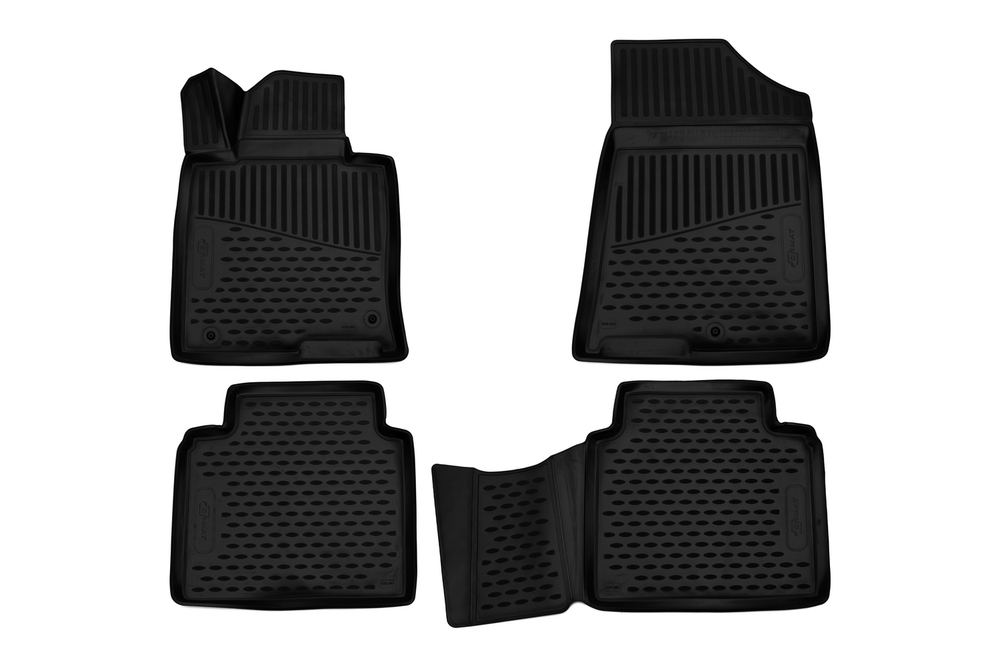 Коврики в салон для KIA Optima (IV, IVr), 2015-2020, АКПП, 4 шт. (Повышенная устойчивость, повышенная износос FORMAT.3D2561210