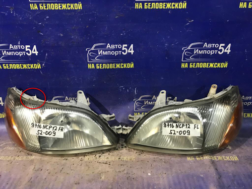 Фара передняя правая TOYOTA PLATZ 1999-2002