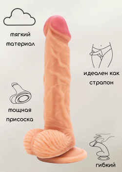 Фаллоимитатор на Присоске Nudes Reliable 6000-01lola