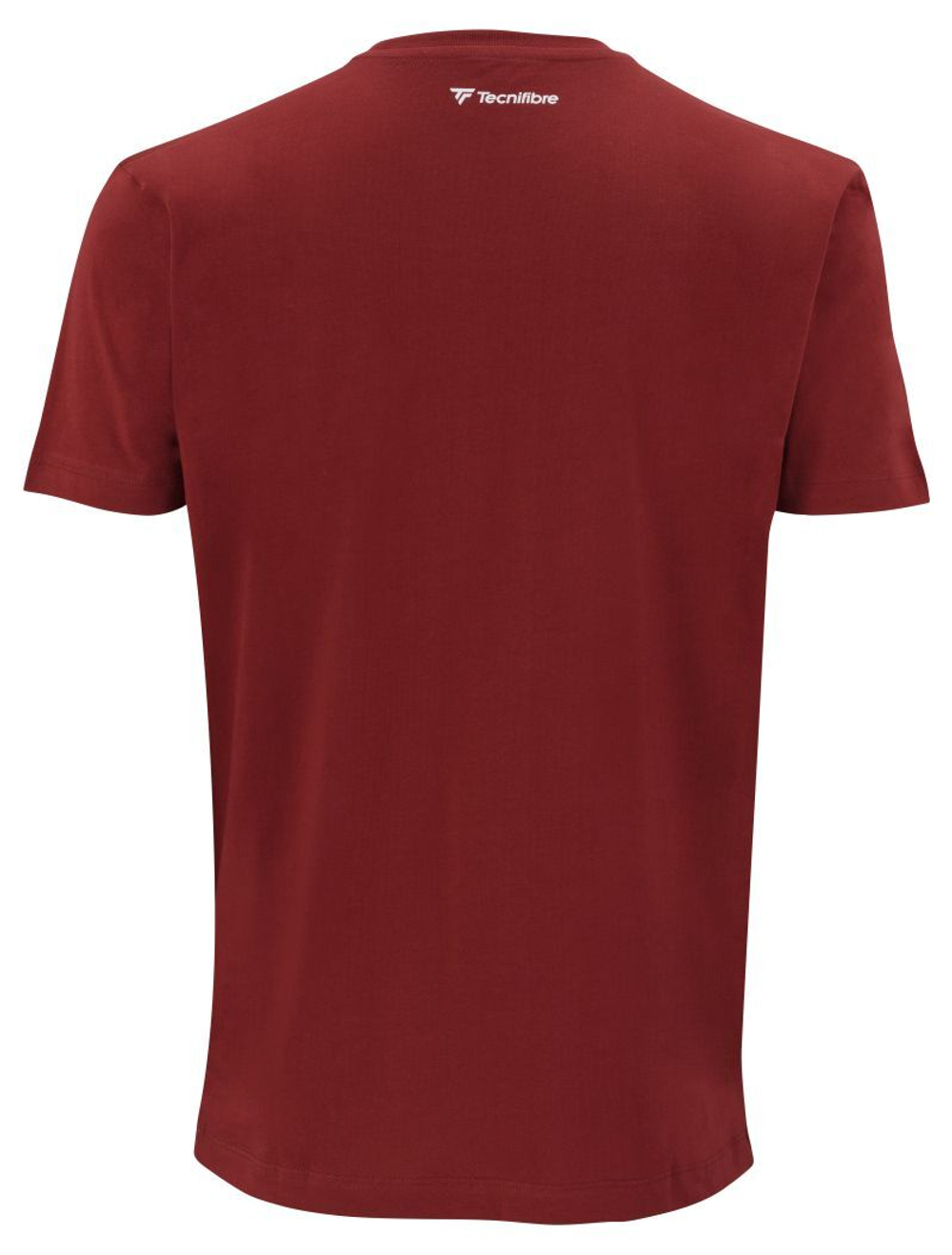 Мужская теннисная футболка Tecnifibre Club Cotton Tee - cardinal