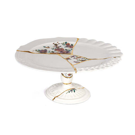 Тортница на ножке Seletti Kintsugi (36 см)