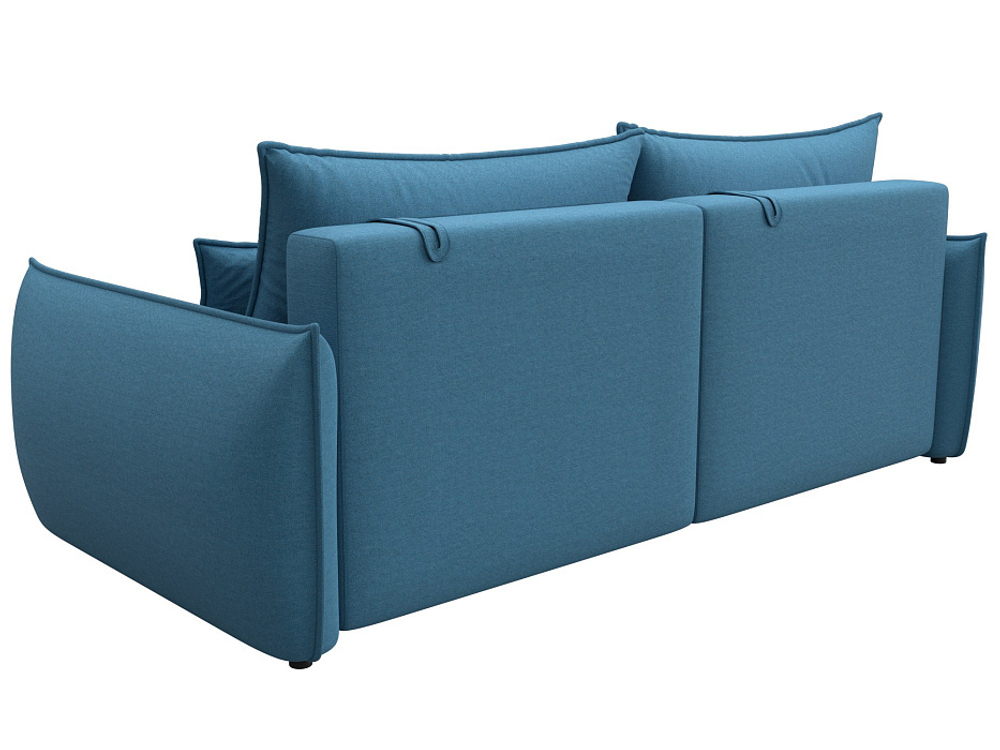 Диван прямой Лига-051 НПБ РОГОЖКА Амур 10 голубой