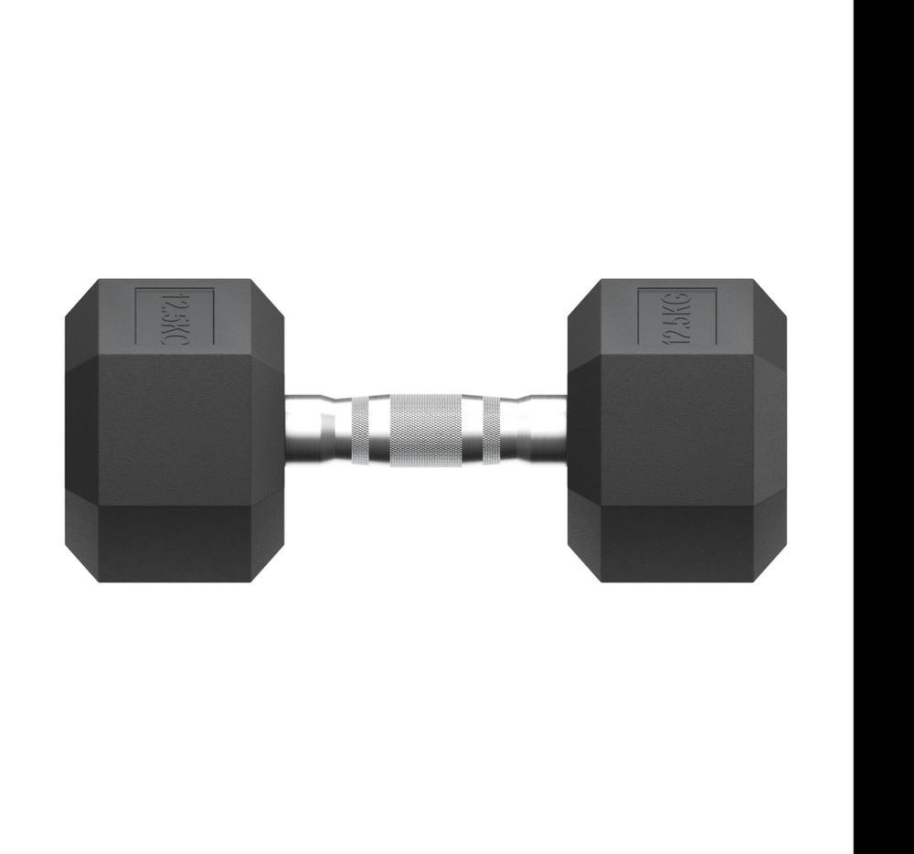 Гантель гексагональная UNIX Fit обрезиненная 12,5 кг / шт.