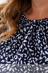 Платье 22-07-Синий-белый Minova