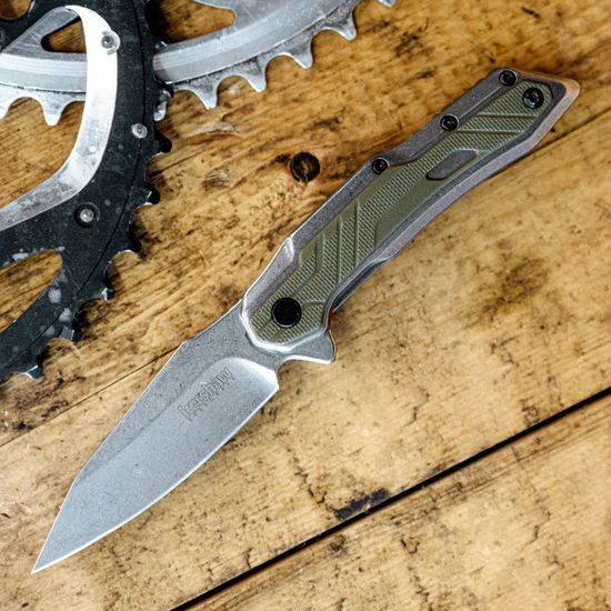 Складной нож KERSHAW Salvage 1369 c клинком из стали 8Cr13MoV, рукоять Stainless Steel / Нейлон