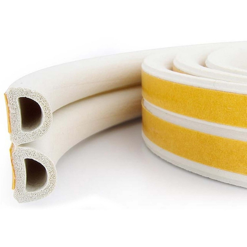 Лента уплотнитель 12х10мм белая самоклеящийся Ремонтикс (бухта/25м)