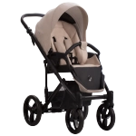 Коляска 2в1 Bebetto MAGNUM LIGHT PRO light pro 01 (св.бежевая кожа)