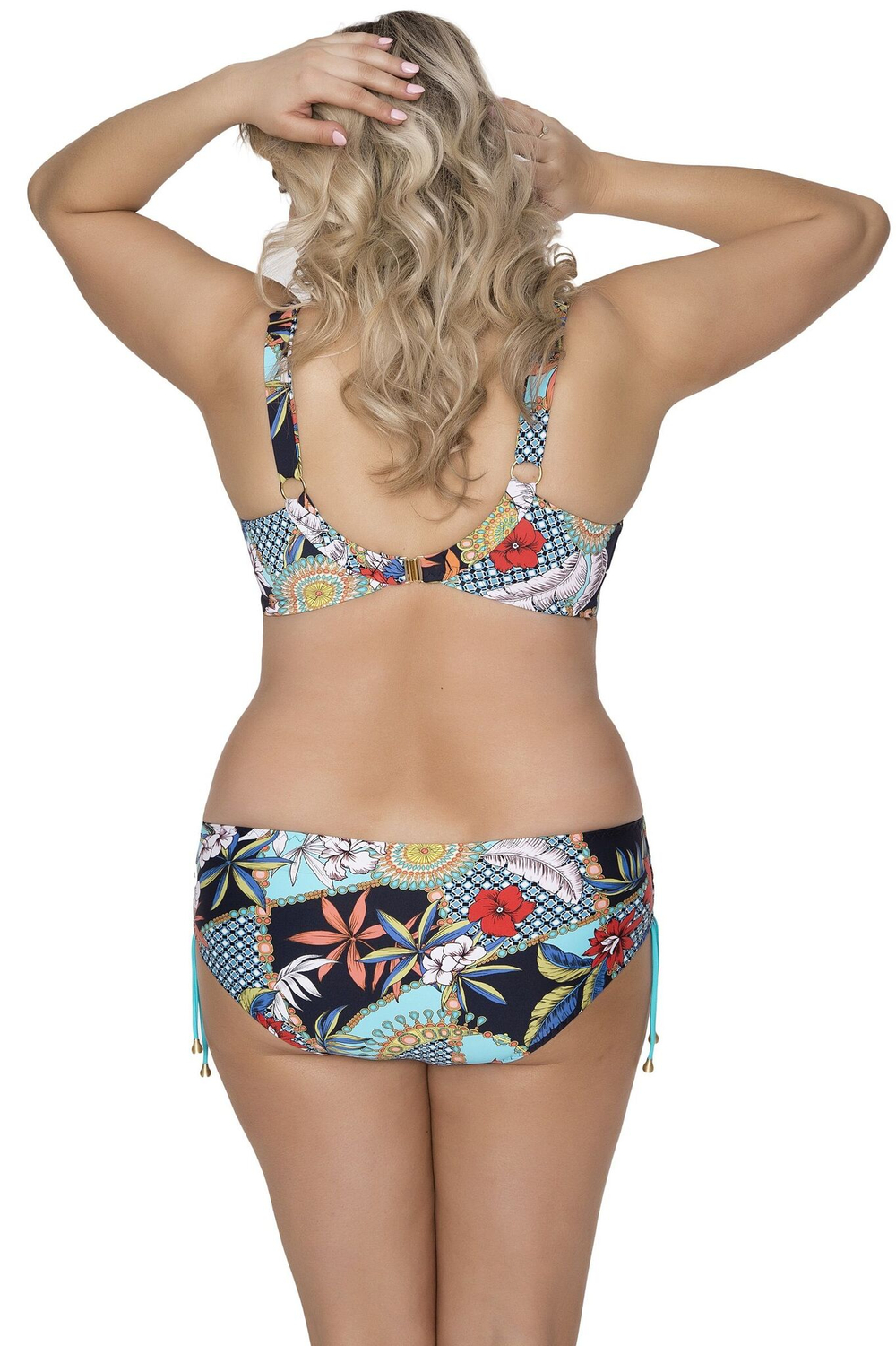 Плавки с регуляцией высоты и флористическим рисунком (Размер: 6X) (Цвет: разноцветный)