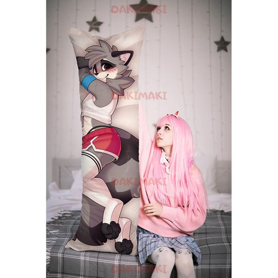 Дакимакура фурри Енот арт. 1189