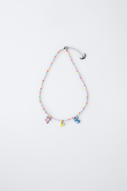 ZARA ОЖЕРЕЛЬЕ ИЗ БУСИН LILO & STITCH © DISNEY, СИНИЙ