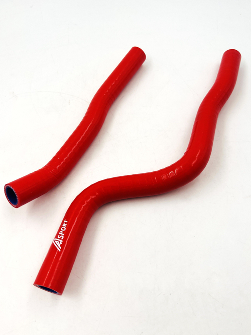 Патрубки отопителя Нива 2123 силикон красный 2 шт