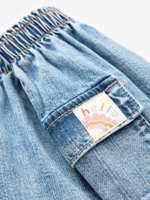 Юбка джинсовая с карманами для девочки Next 105-222, Синий