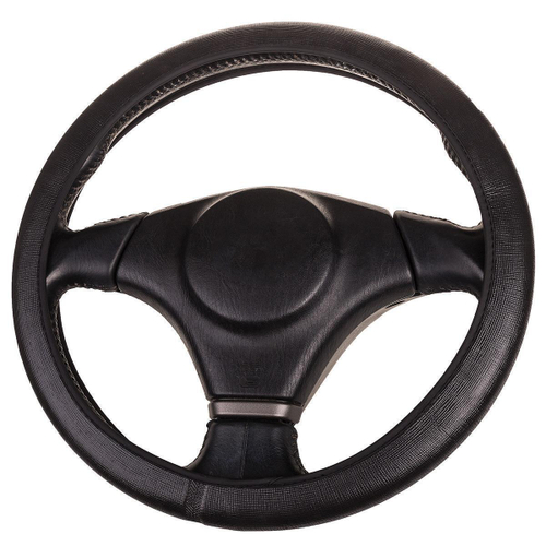Оплетка руля для перетяжки Skyway Eco Flex-5 экокожа M черная