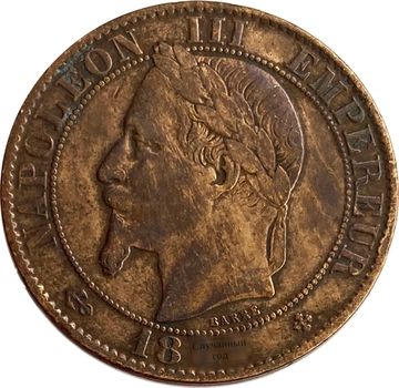 5 сантимов 1853-1857 Франция