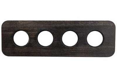 Рамка 4-х постовая (Угольно-черный) С.М. Верди BF5-640-119