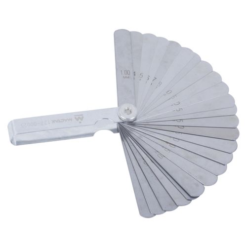 МАСТАК (127-00025) Набор щупов для проверки зазоров, 0.04 -1 мм, 25 предметов