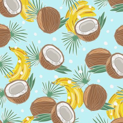 Coconuts and bananas