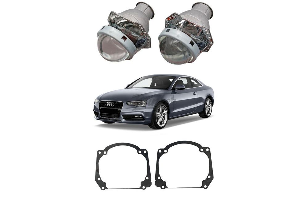 Готовый комплект для замены штатных линз Audi A5 Valeo
