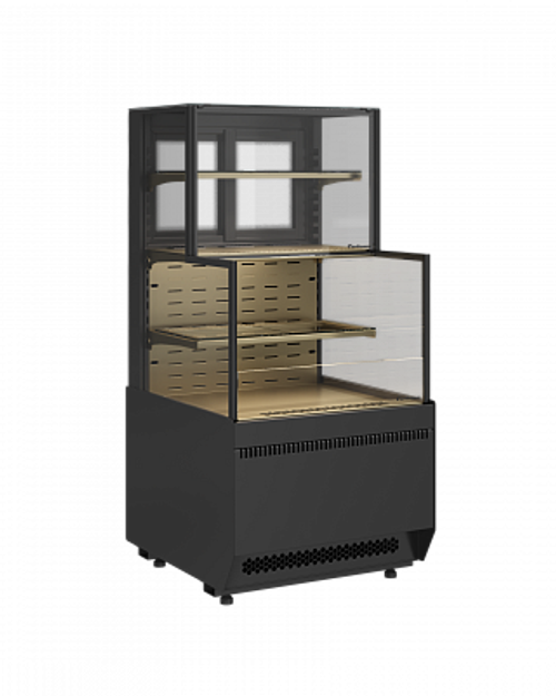 Комбинированная витрина Carboma CUBE 2 COMBI KC70 VV/VV 0,6-2-1 STANDARD БОКОВИНА СТУПЕНЬКА (версия 2.0) (9005-0109)