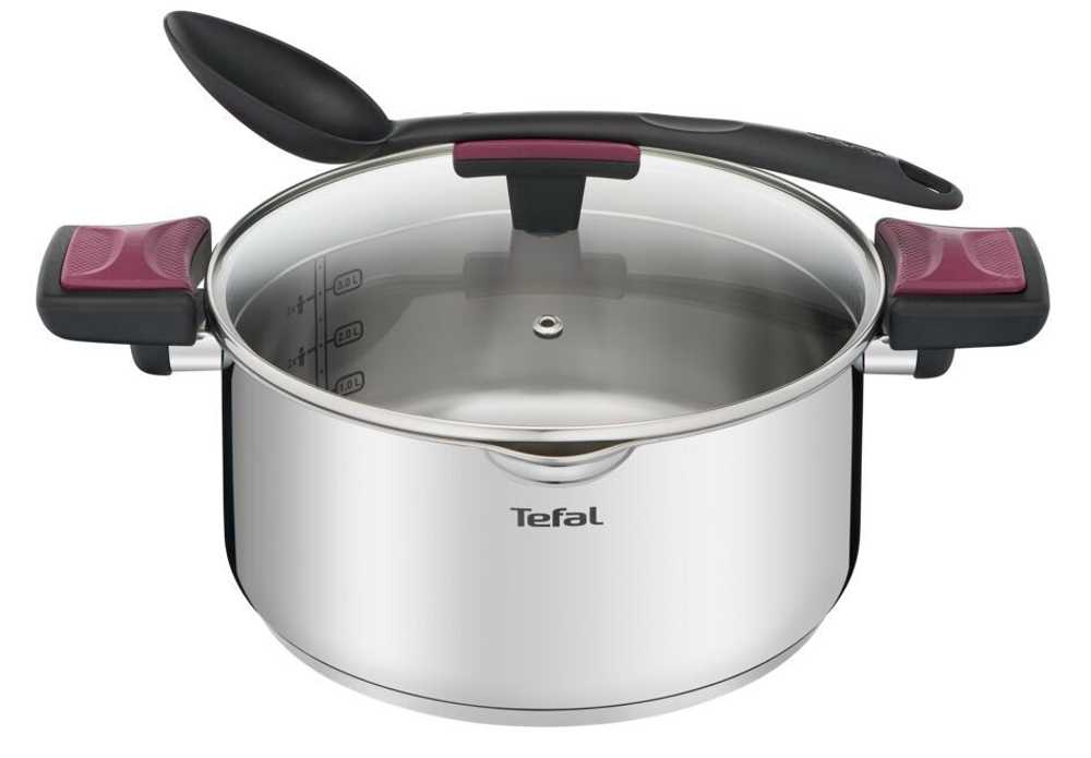 Кастрюля с крышкой Tefal Cook&Clip 2.9л 20см G7234474