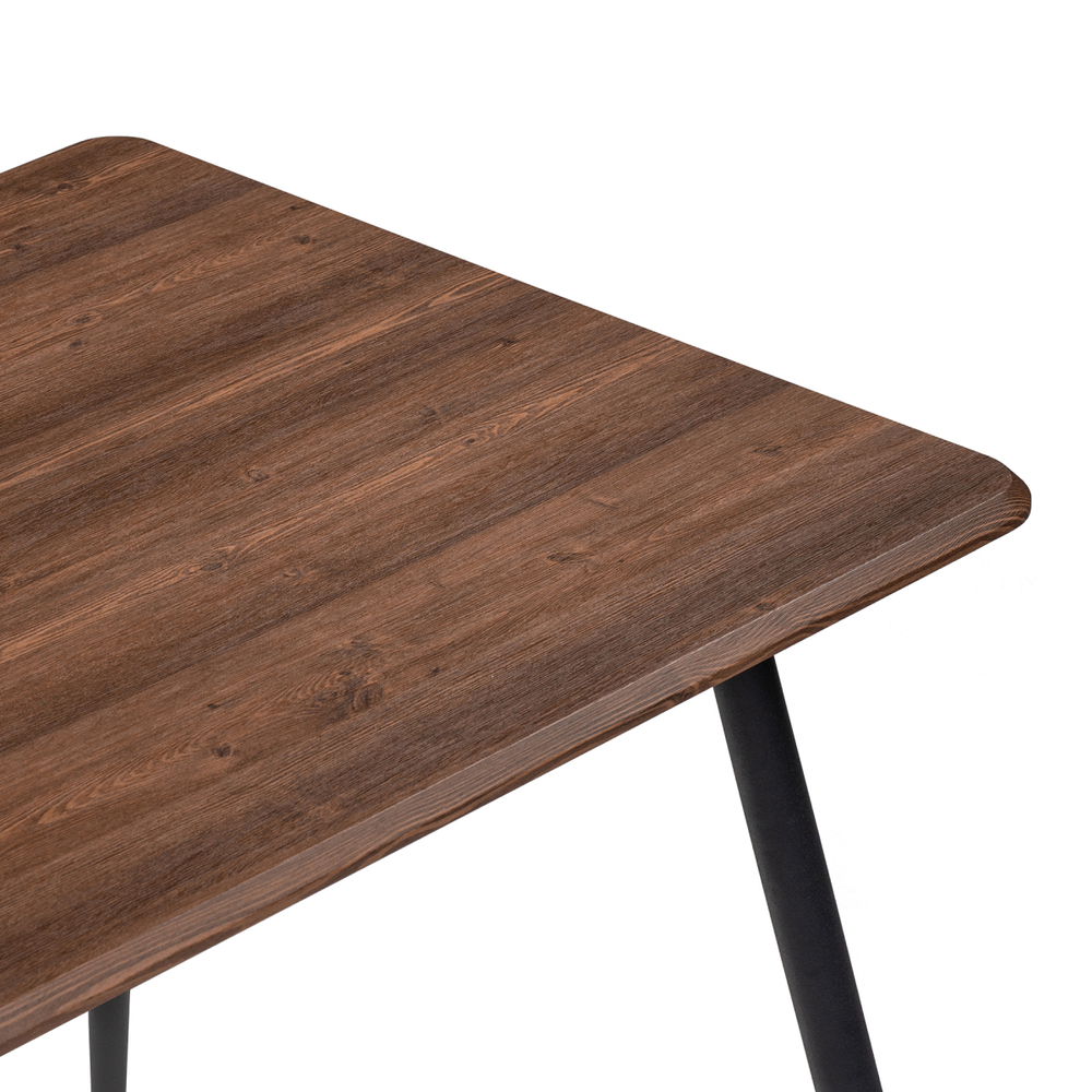 Стол деревянный Woodville Кангас 120х80х77 орех кантри, черный, ножки черные