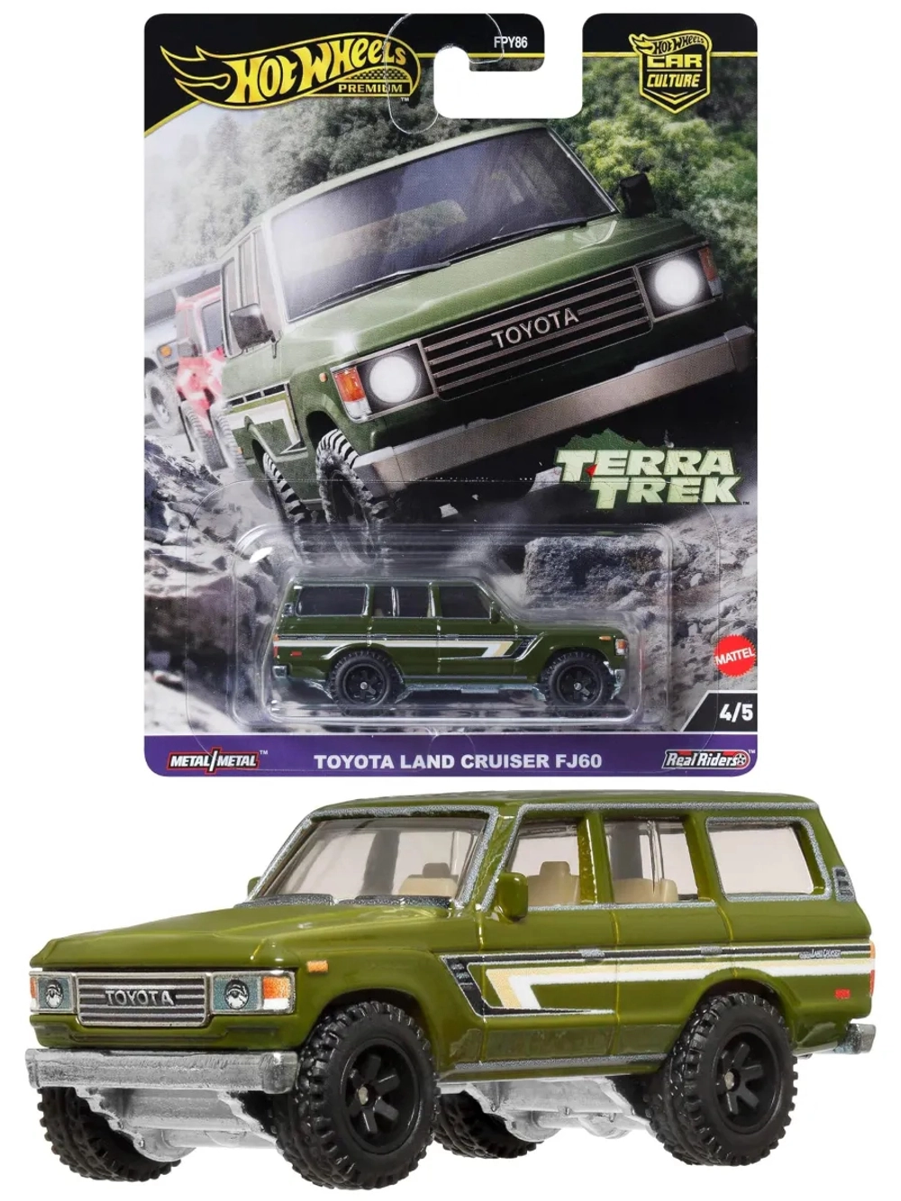 Машинка Хот Вилс Премиум Toyota Land Cruiser FPY86 HRV88