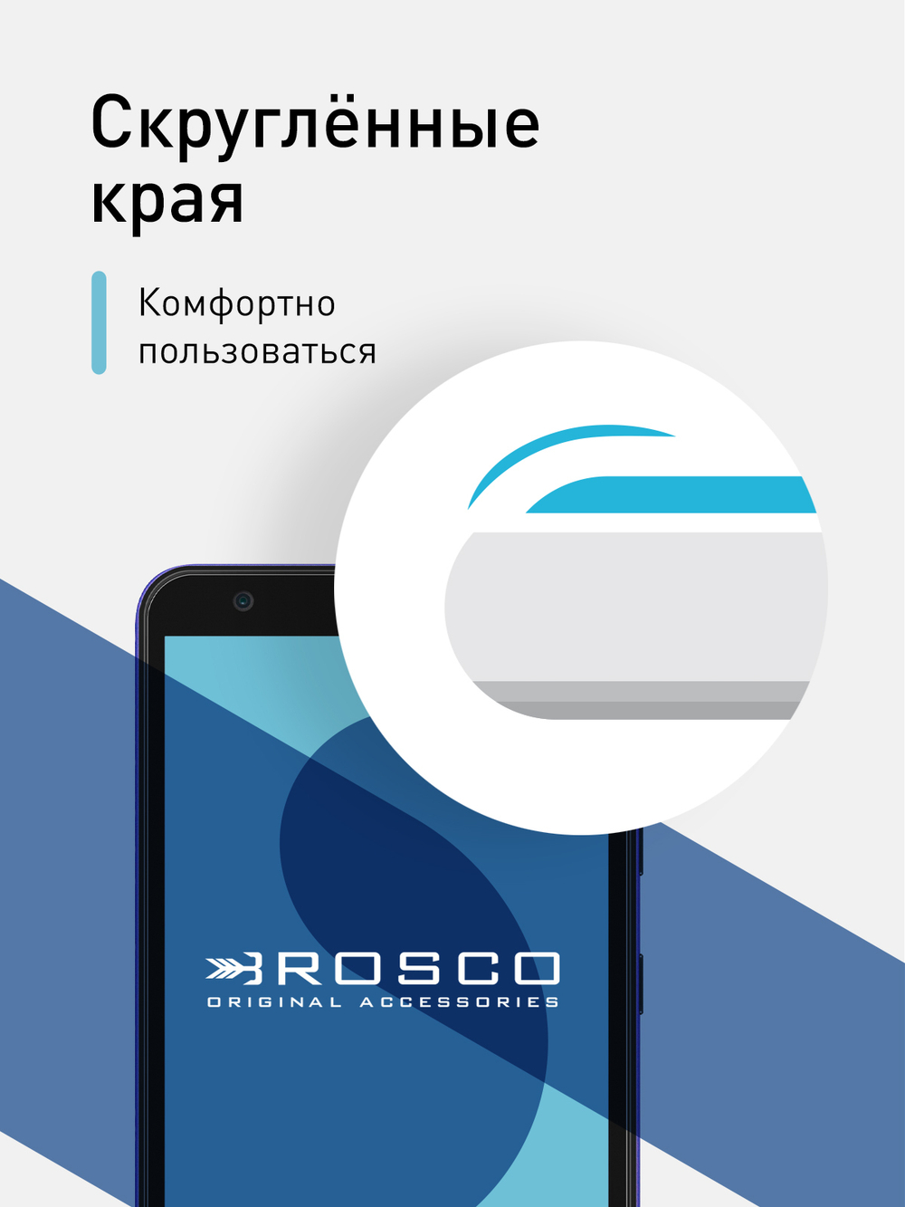 Защитное стекло ROSCO для ZTE Blade A3 2020;ZTE Blade A31 оптом (арт. ZTE-BA3(20)-SP-GLASS)
