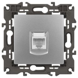 14-3107-03 ЭРА Розетка RJ45, IP20, алюминий