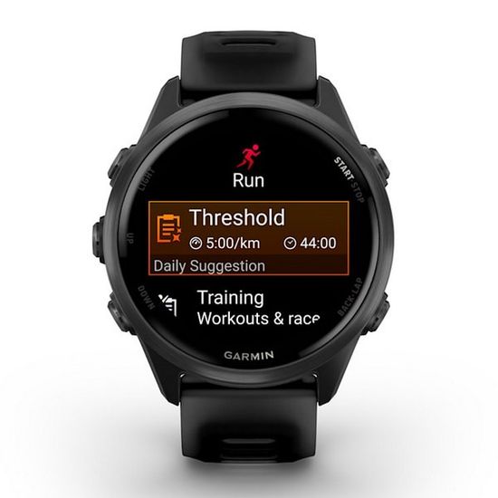 Garmin Forerunner 570 42 мм — сланцево-серый корпус, чёрный ремешок