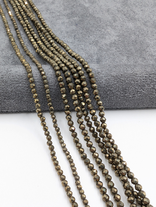 Пирит в огранке 2,3мм